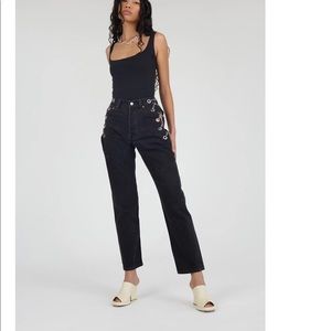 Vintage Chain Pants in Black